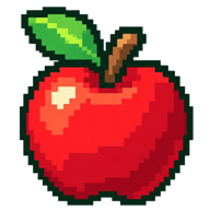 Pixel apple